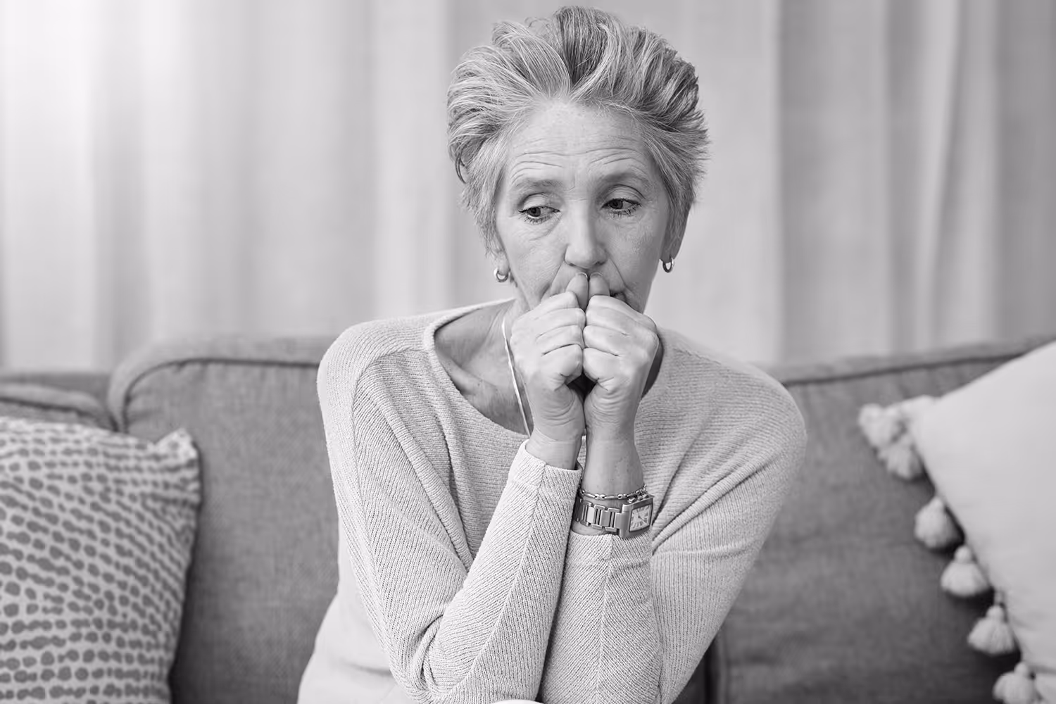 Upset woman