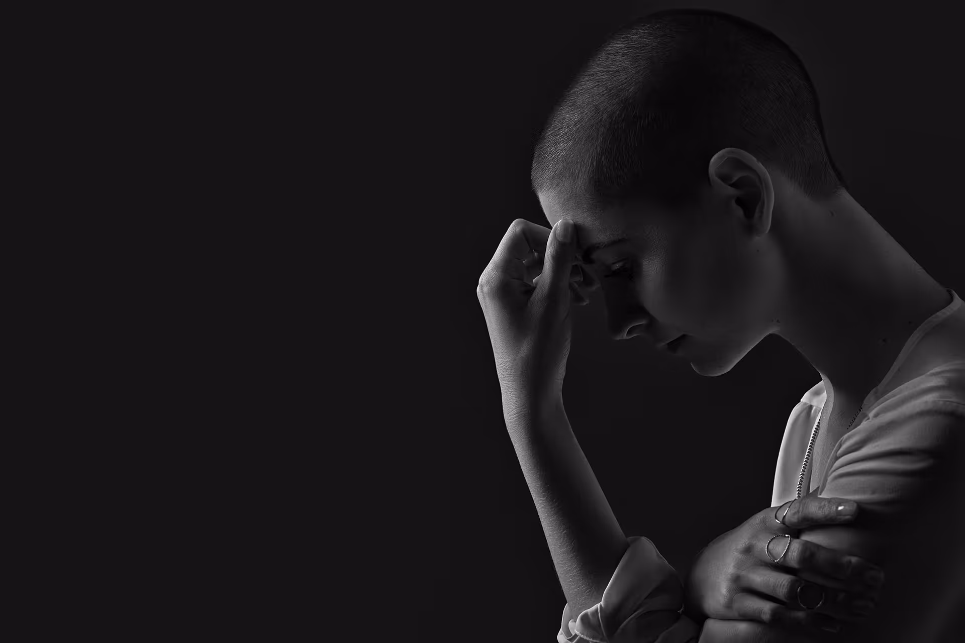 Woman with cancer